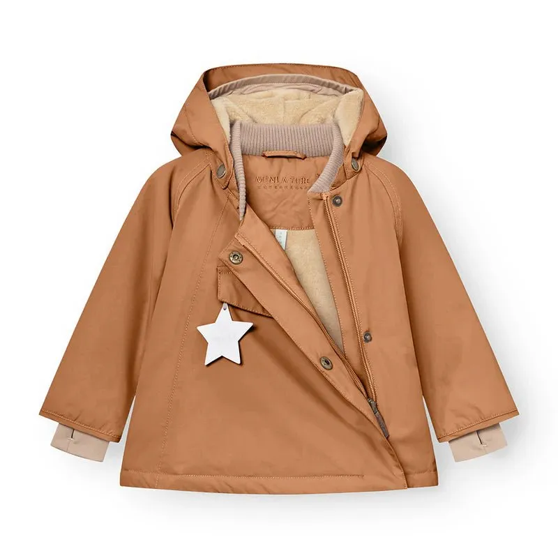Mini A Ture - Wang fleece lined winter jacket - Pecan brown