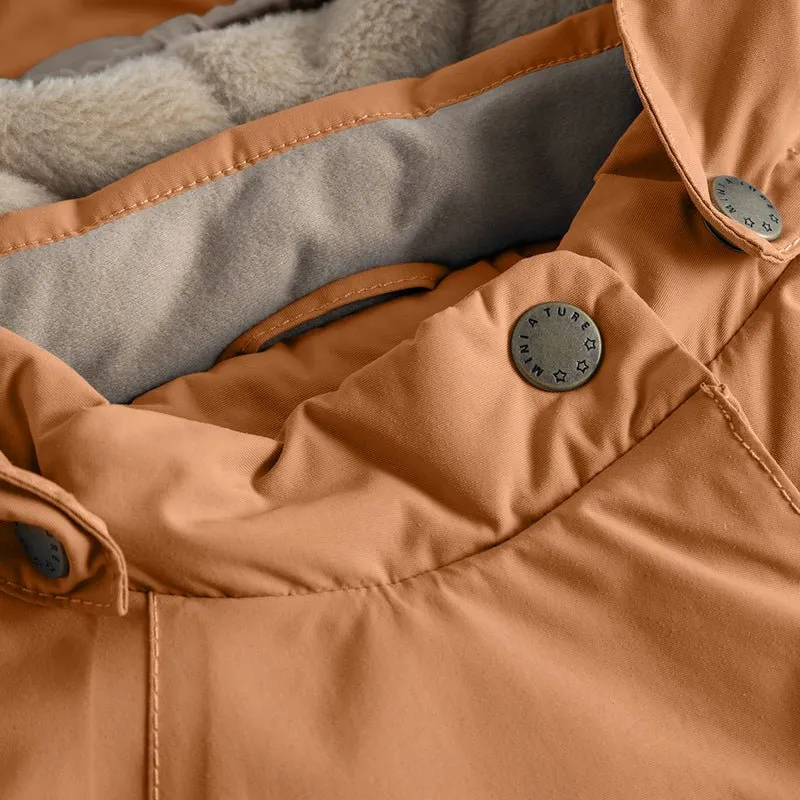 Mini A Ture - Wang fleece lined winter jacket - Pecan brown