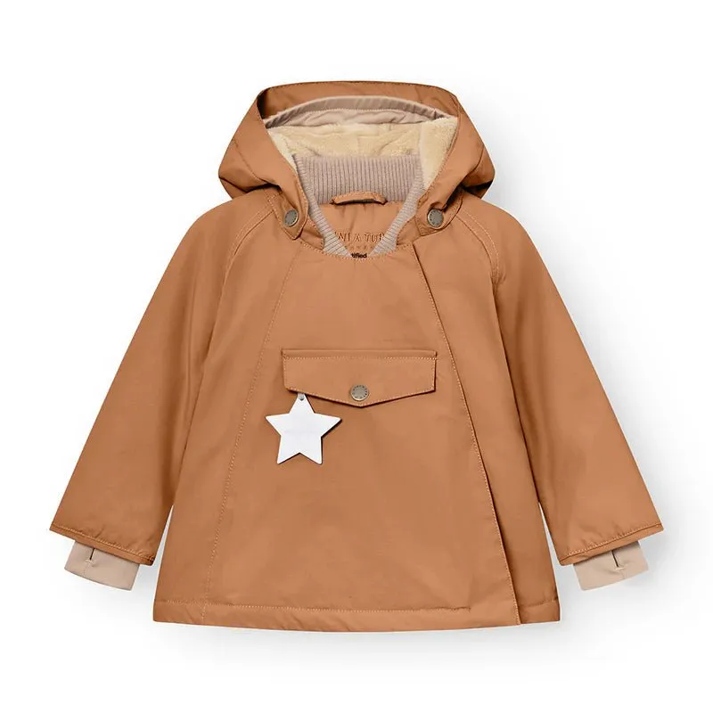 Mini A Ture - Wang fleece lined winter jacket - Pecan brown