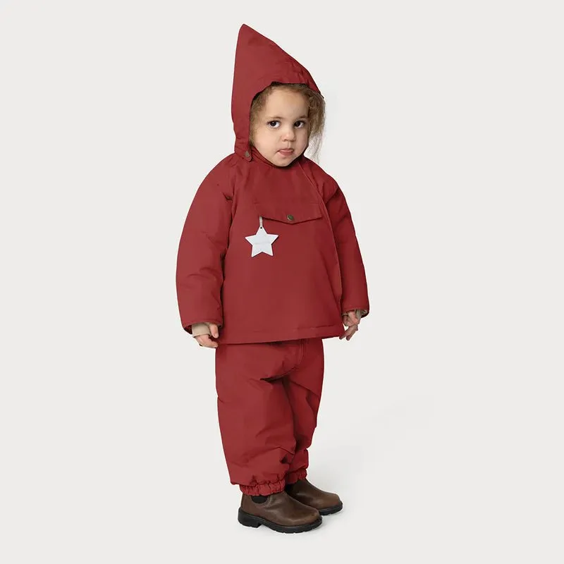 Mini A Ture - Wang fleece lined winter jacket - Red merlot