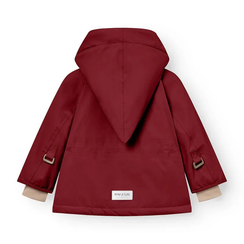 Mini A Ture - Wang fleece lined winter jacket - Red merlot