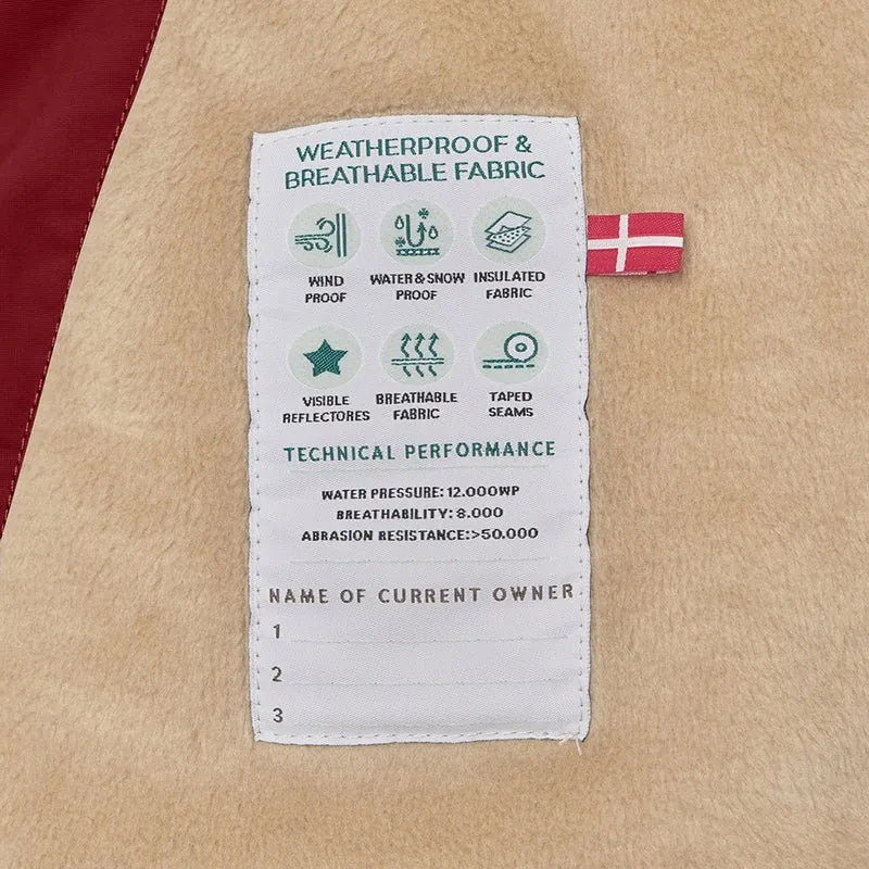 Mini A Ture - Wang fleece lined winter jacket - Red merlot