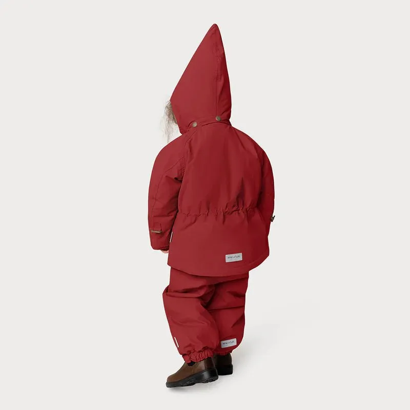 Mini A Ture - Wang fleece lined winter jacket - Red merlot