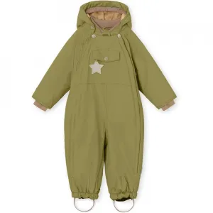 Mini A Ture - Wisti fleece lined snowsuit - Mosstone