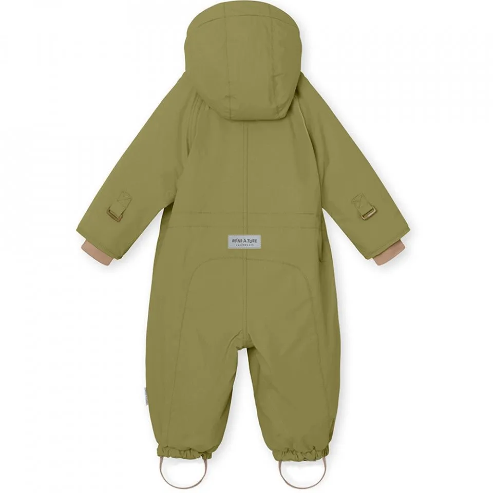 Mini A Ture - Wisti fleece lined snowsuit - Mosstone