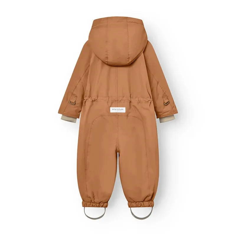 Mini A Ture - Wisti fleece lined snowsuit - Pecan brown