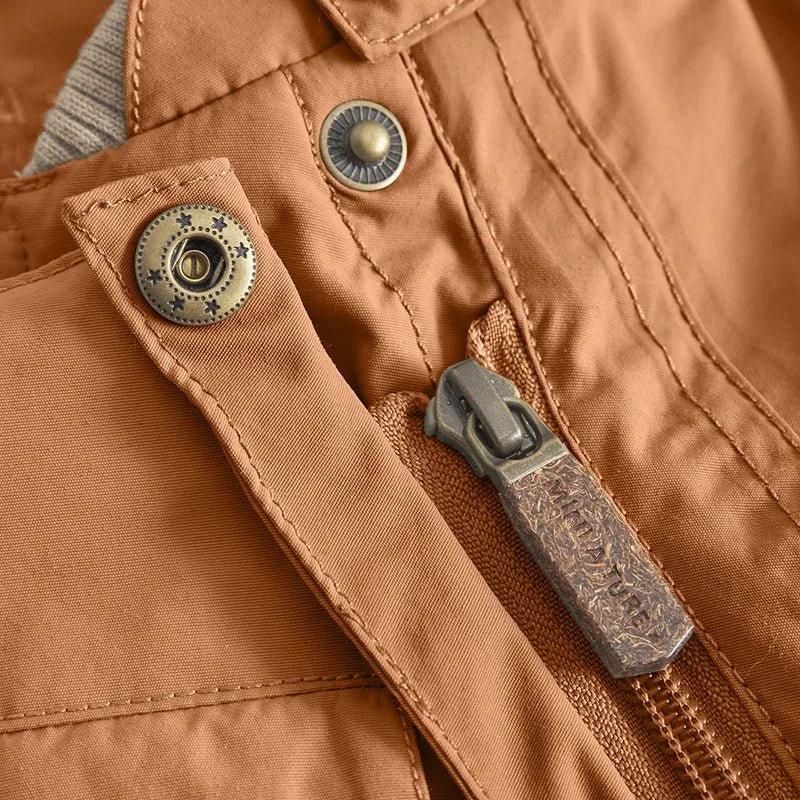Mini A Ture - Wisti fleece lined snowsuit - Pecan brown