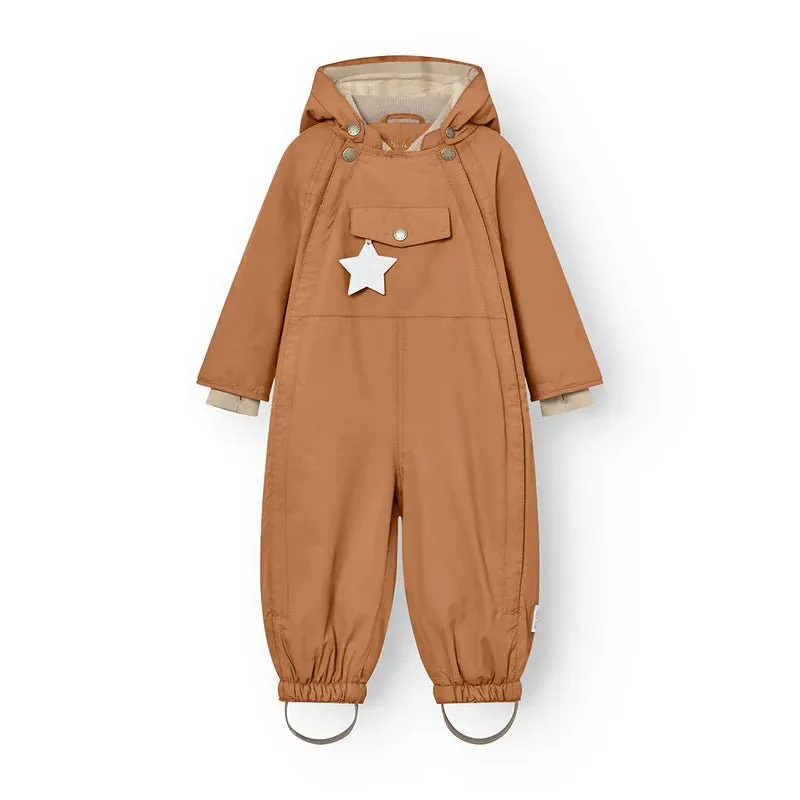 Mini A Ture - Wisti fleece lined snowsuit - Pecan brown