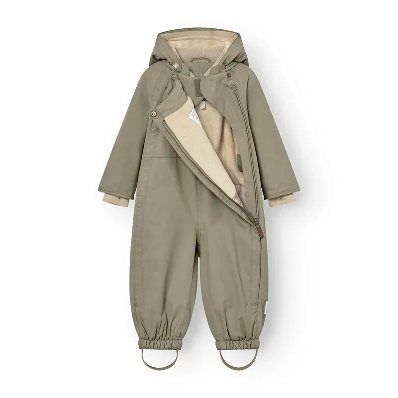 Mini A Ture - Wisti fleece lined snowsuit - Vert