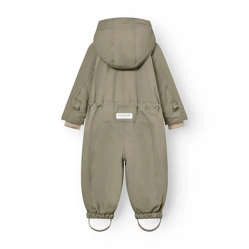 Mini A Ture - Wisti fleece lined snowsuit - Vert