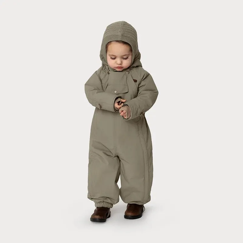 Mini A Ture - Wisti fleece lined snowsuit - Vert