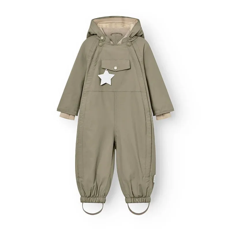 Mini A Ture - Wisti fleece lined snowsuit - Vert