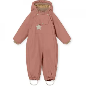 Mini A Ture - Wisti fleece lined snowsuit - Wood Rose