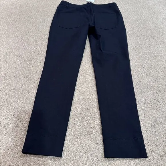 MM Lafleur Sammataro Jean Pants Ankle Stretch Black Minimalist Sz 8 #SMS1BLK NWT