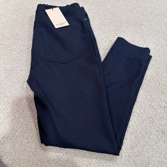 MM Lafleur Sammataro Jean Pants Ankle Stretch Black Minimalist Sz 8 #SMS1BLK NWT