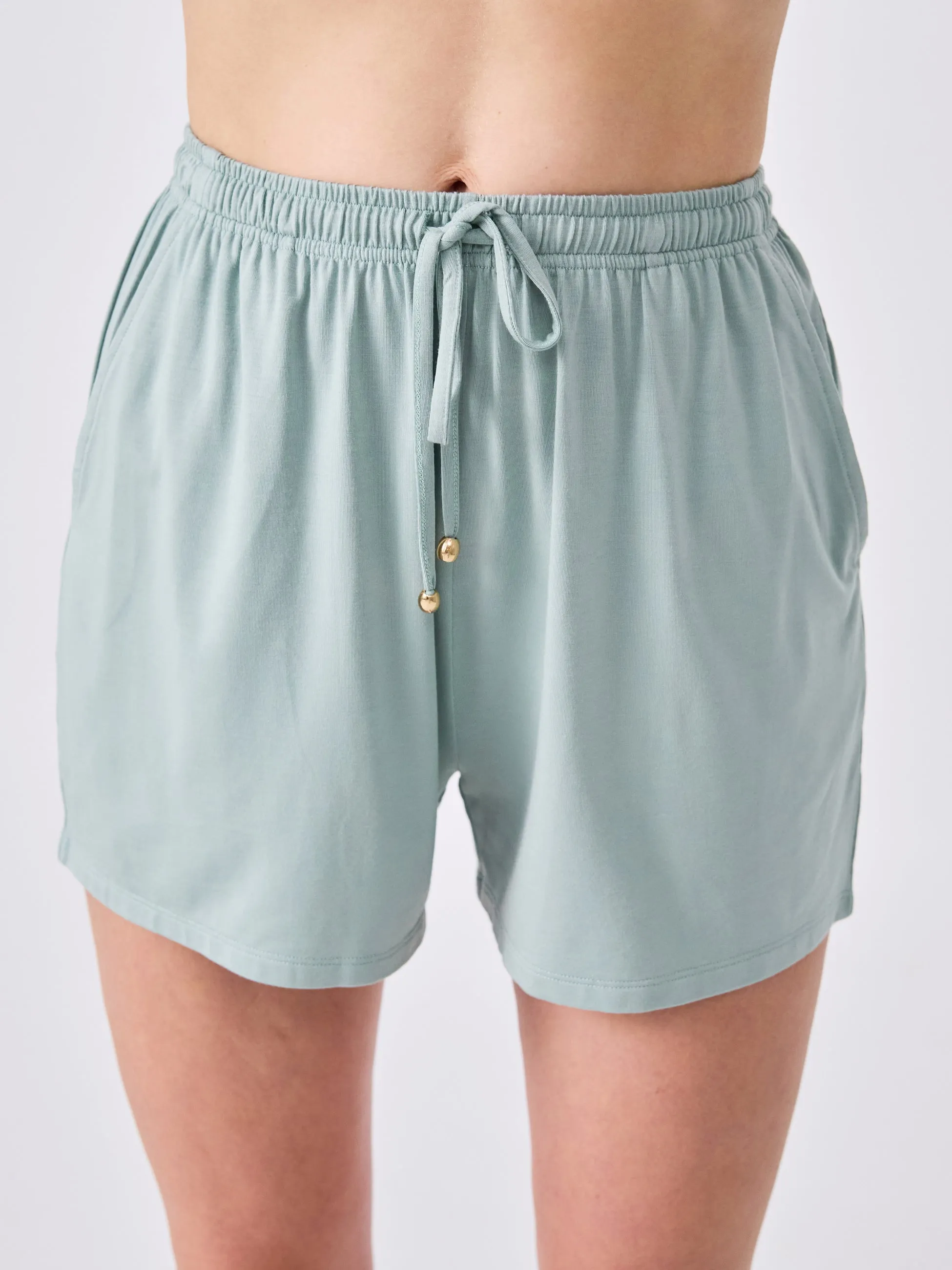 Modal Easy Drawcord Shorts - Mint
