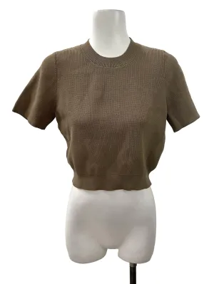 Mud Brown Ribbed Top LB