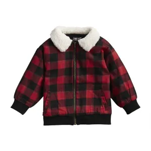 Mud Pie Kids Red Buffalo Check Jacket