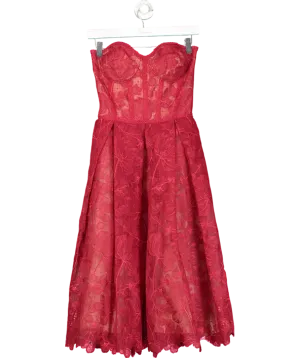 Nadine Merabi Red Olivia Dress UK S