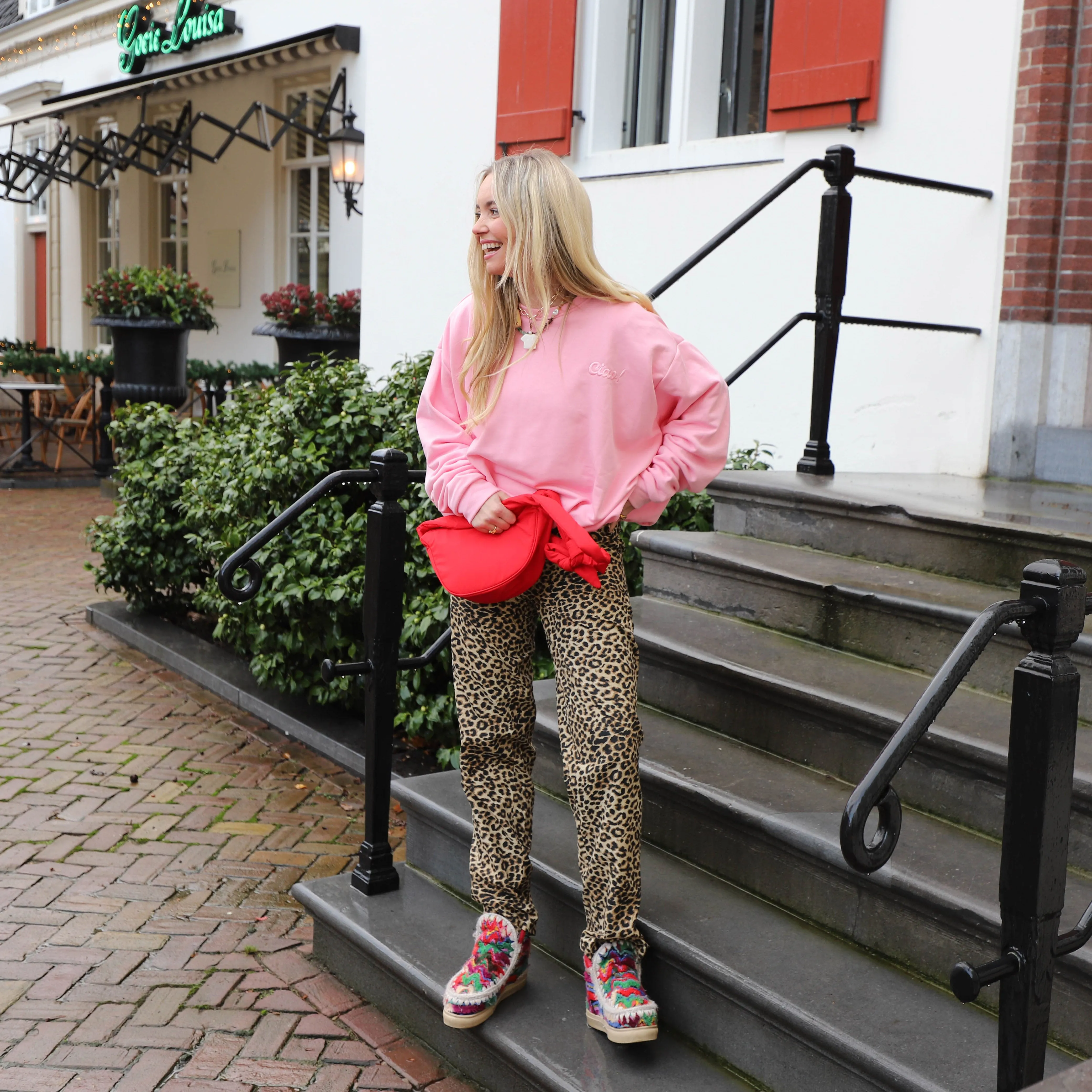 Nancy wide pants leo