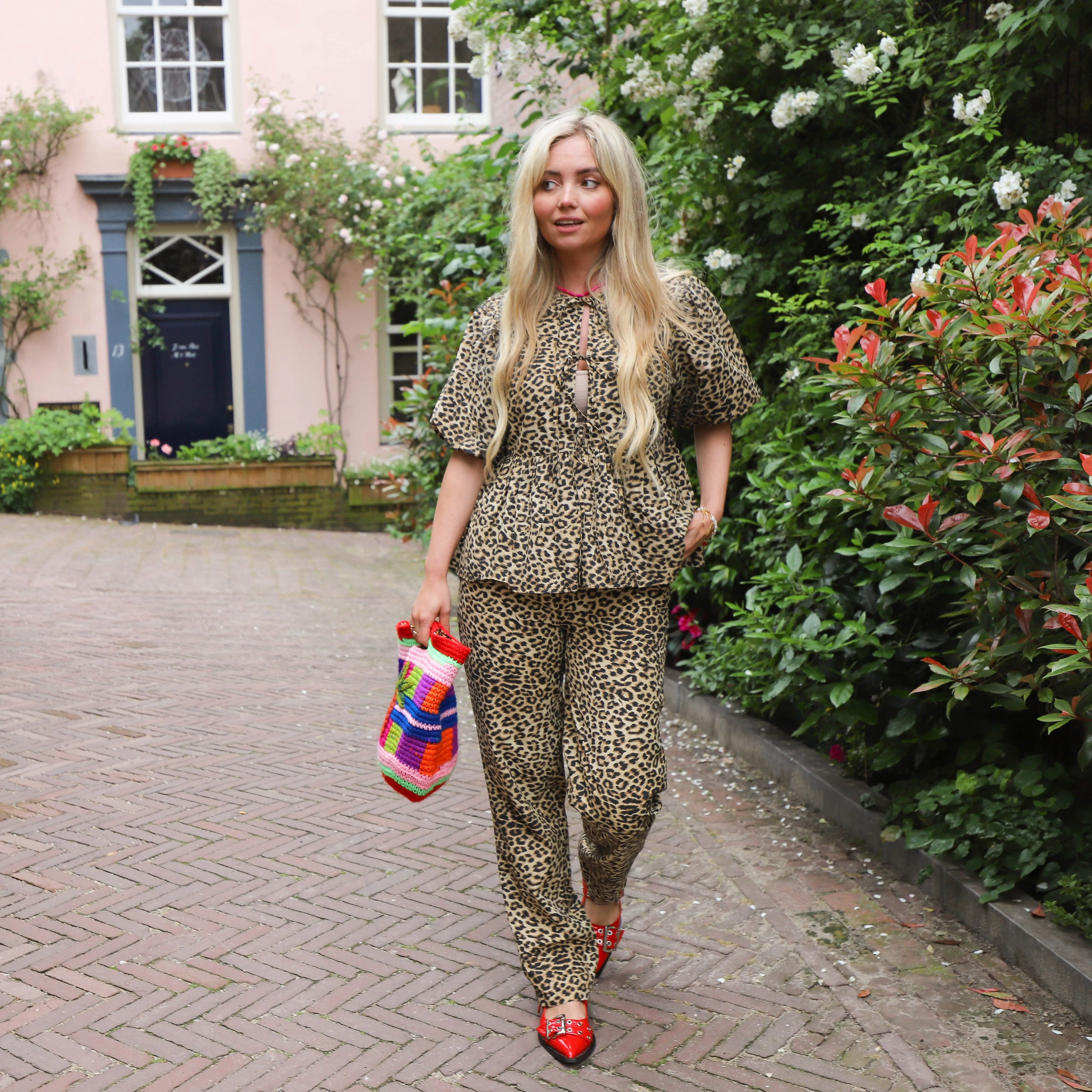 Nancy wide pants leo