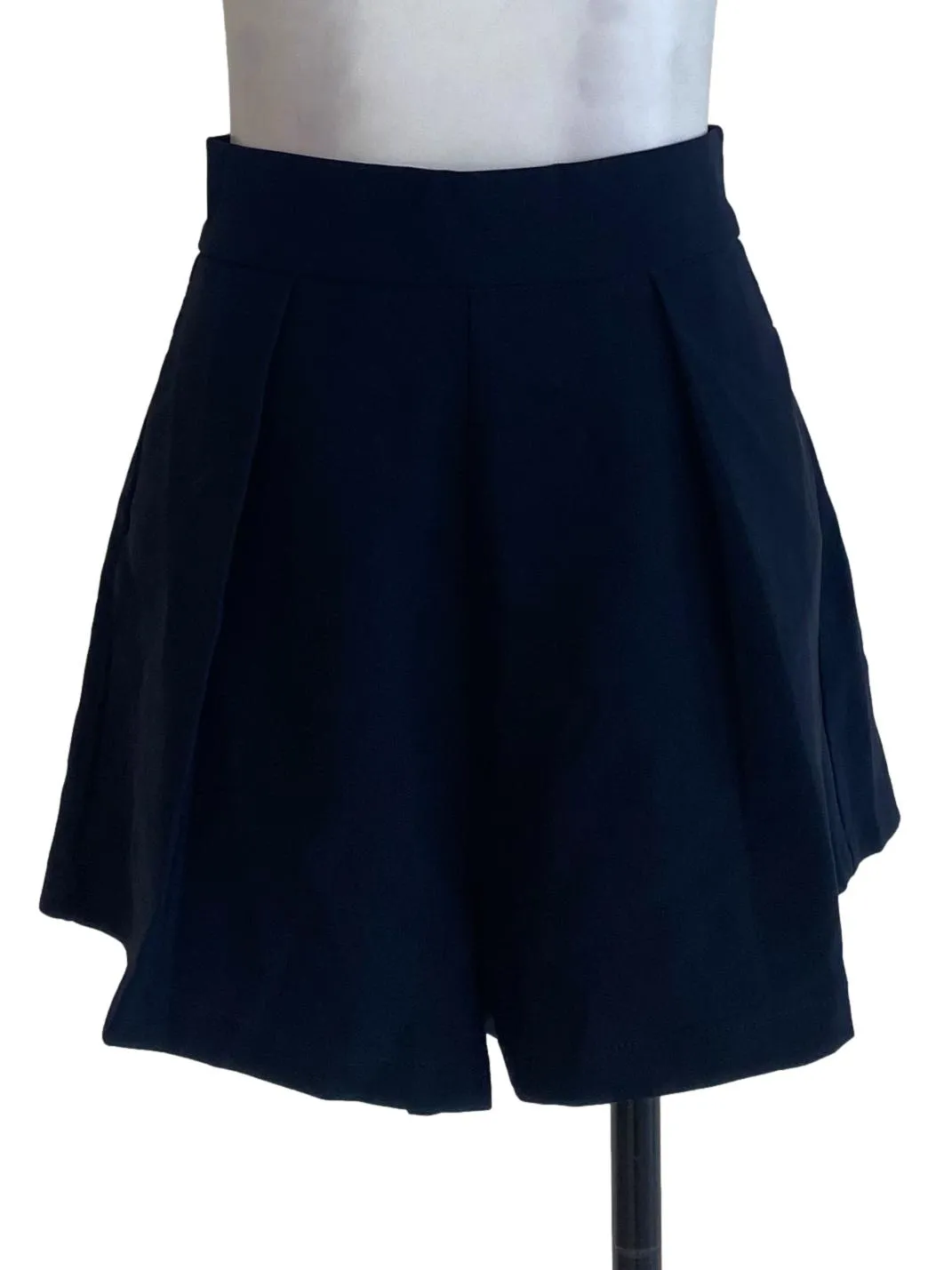 Navy Blue Plain Shorts