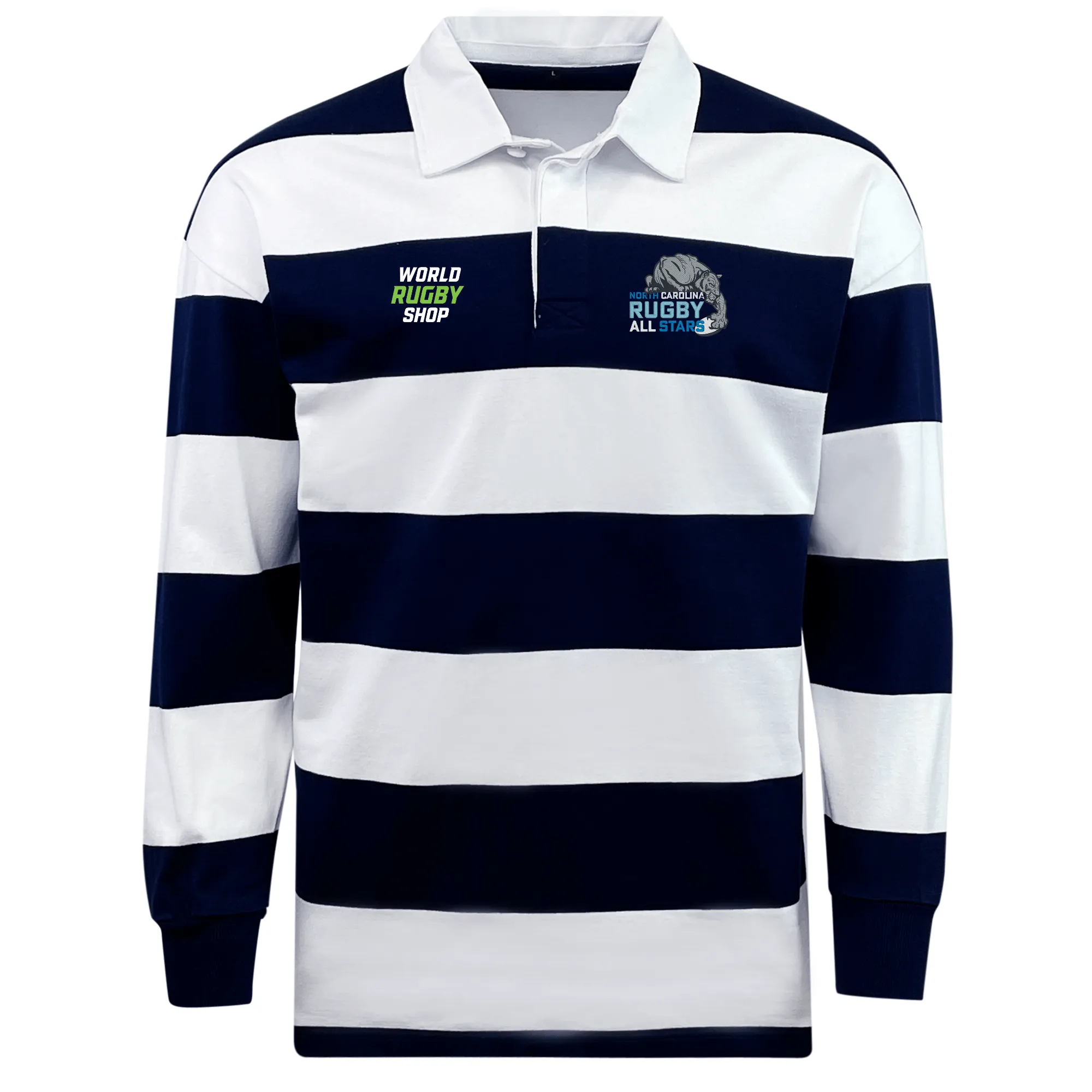 NC All Stars Classic Long Sleeve Hooped Rugby Jersey