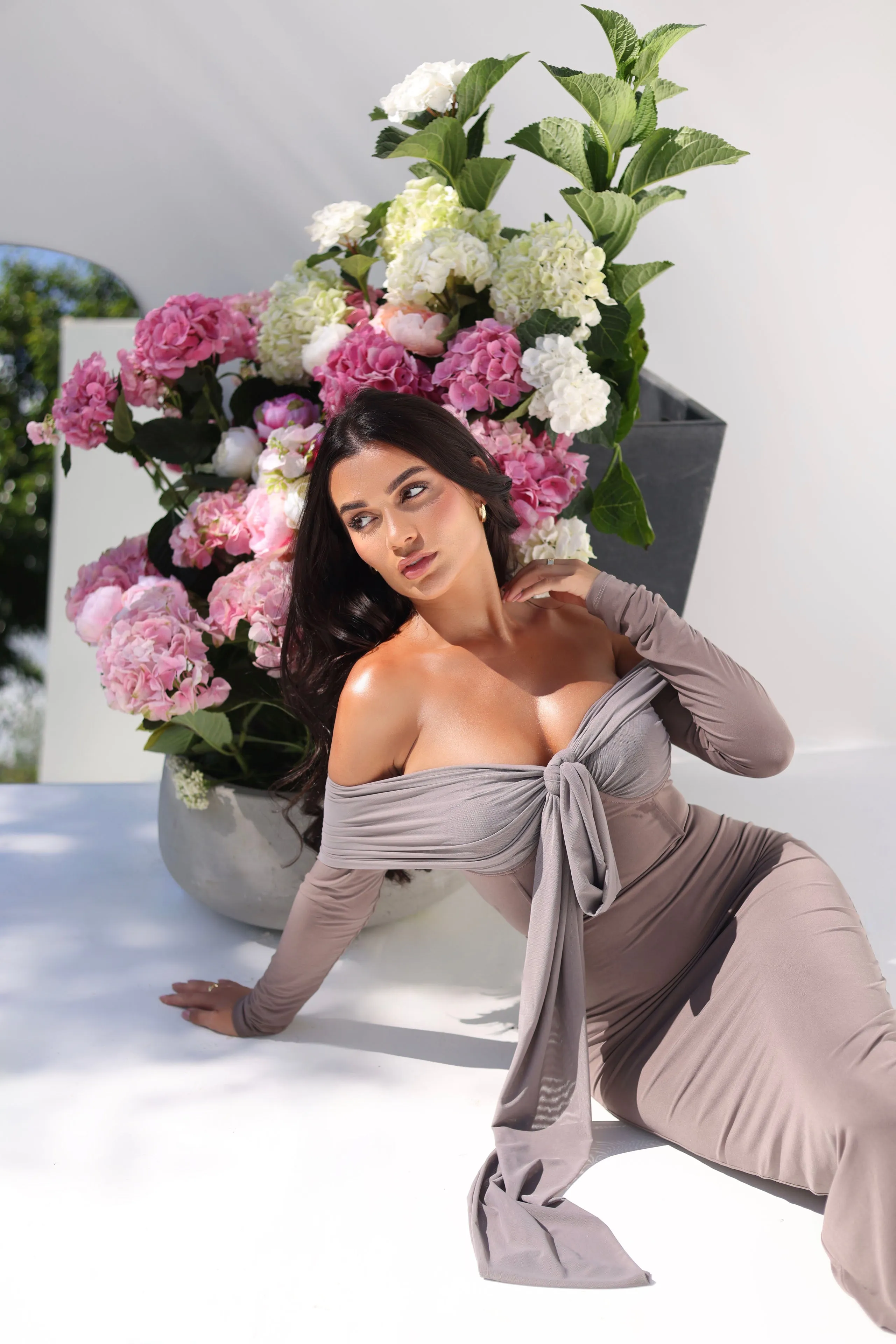 Nellie Taupe Dress