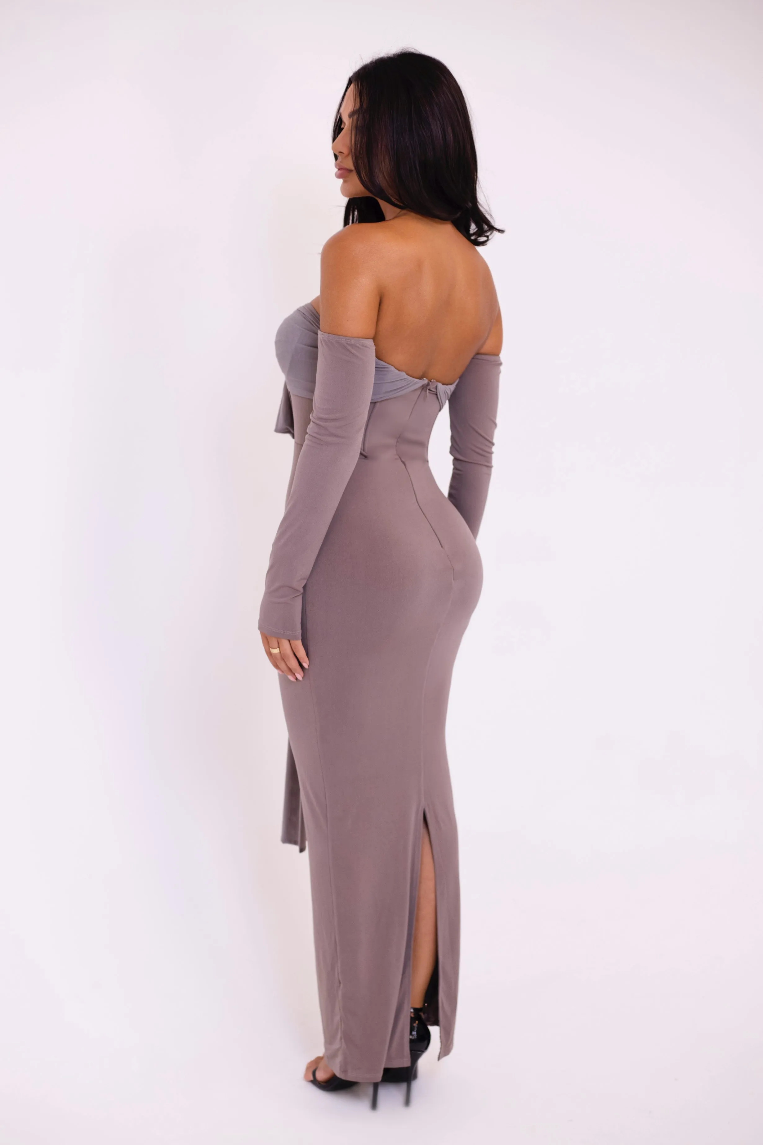 Nellie Taupe Dress