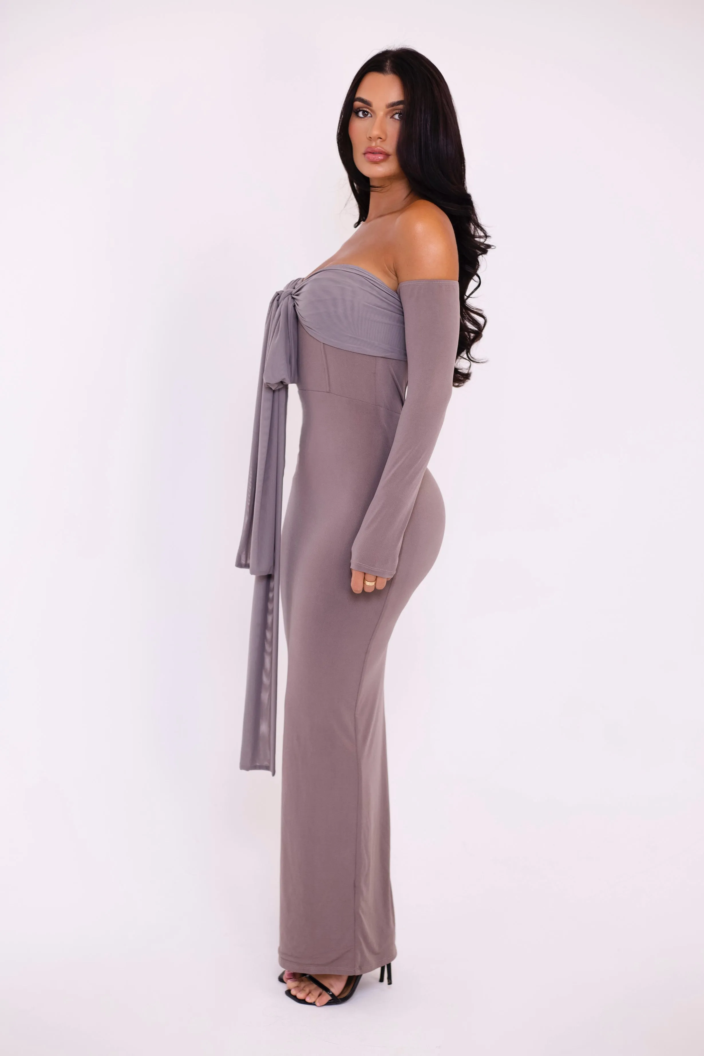 Nellie Taupe Dress