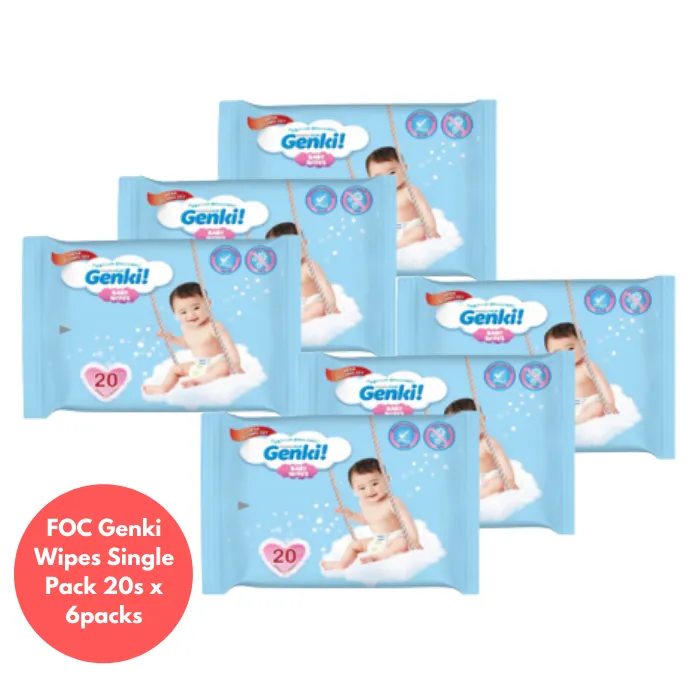Nepia Whito Tape (4 Packs/Cartoon) NB74 3H - FOC Showa Baby Wipes 99.5% Water 80s x 3packs