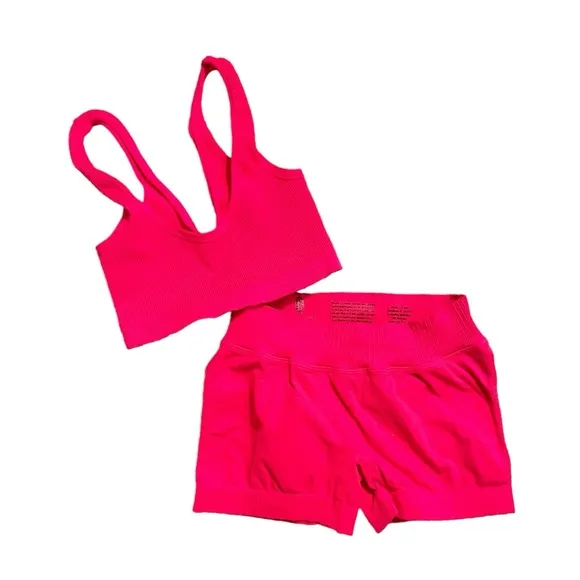 NEW [2-Pc] Free People FP Movement GK Shorts &amp; Happiness Runs Bra