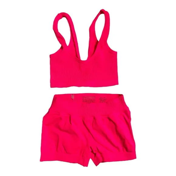 NEW [2-Pc] Free People FP Movement GK Shorts &amp; Happiness Runs Bra
