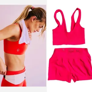 NEW [2-Pc] Free People FP Movement GK Shorts &amp; Happiness Runs Bra