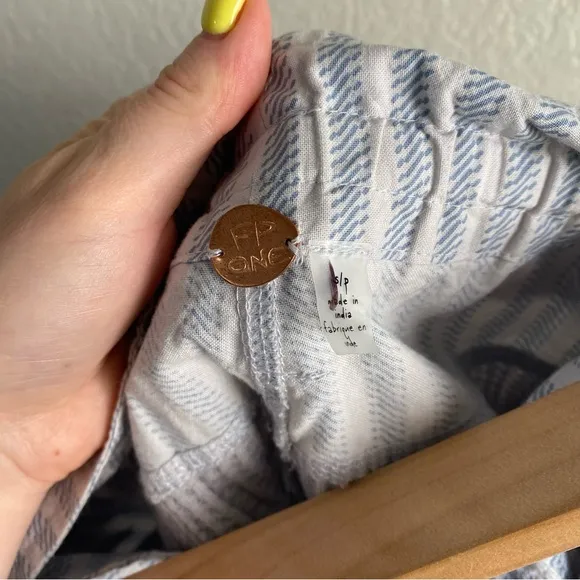 NEW FREE PEOPLE Fp One Harriet Striped Shorts