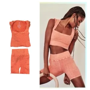 NEW Free People Good Karma Just Me Shorts &amp; Top Set