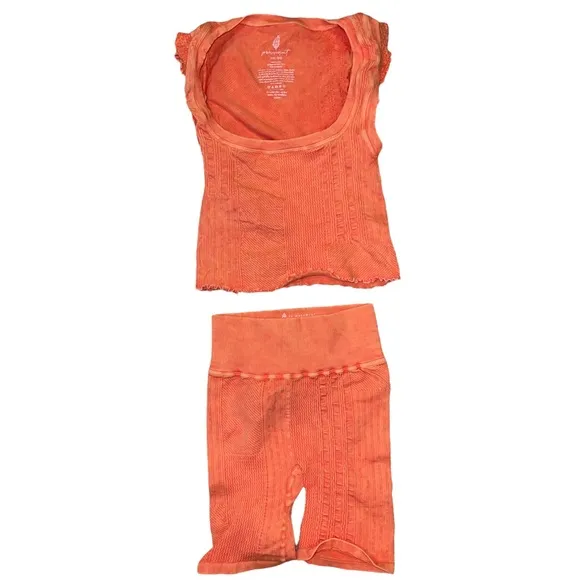NEW Free People Good Karma Just Me Shorts &amp; Top Set