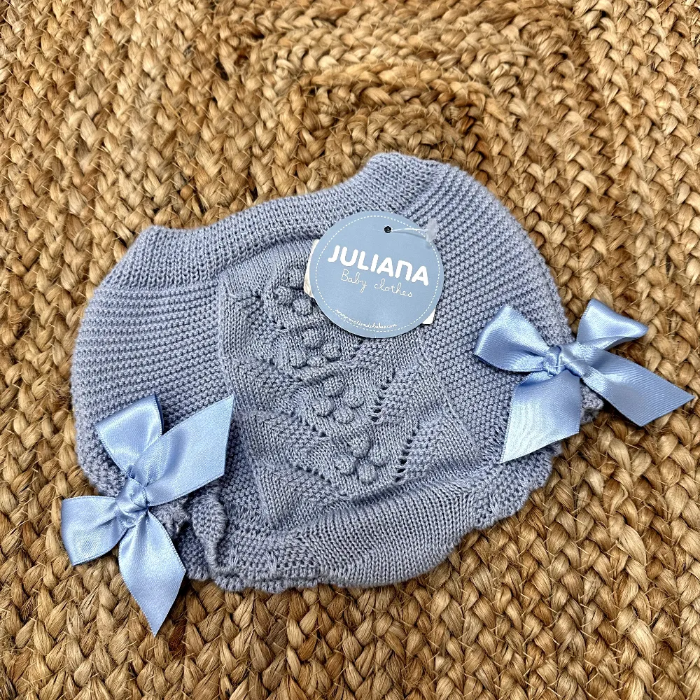 New In Juliana Girls Knitted Bow Jam Pants