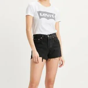 NEW Levis 501 black high rise denim shorts 32