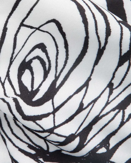 NEW Micas Line Print Strapless Midi Dress, Sz M