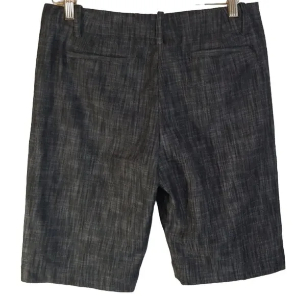 NEW Sandro High Rise Twill Sailor Button Pocket Bermuda Shorts