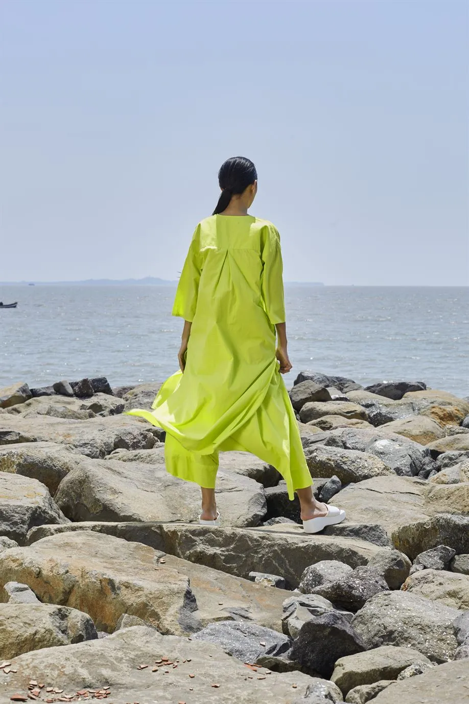 New Season Summer/Fall 24-Pants Green Low Crotch Cotton Neon-MT LWCRTHPants-Neon Green-Fashion Edit Mati