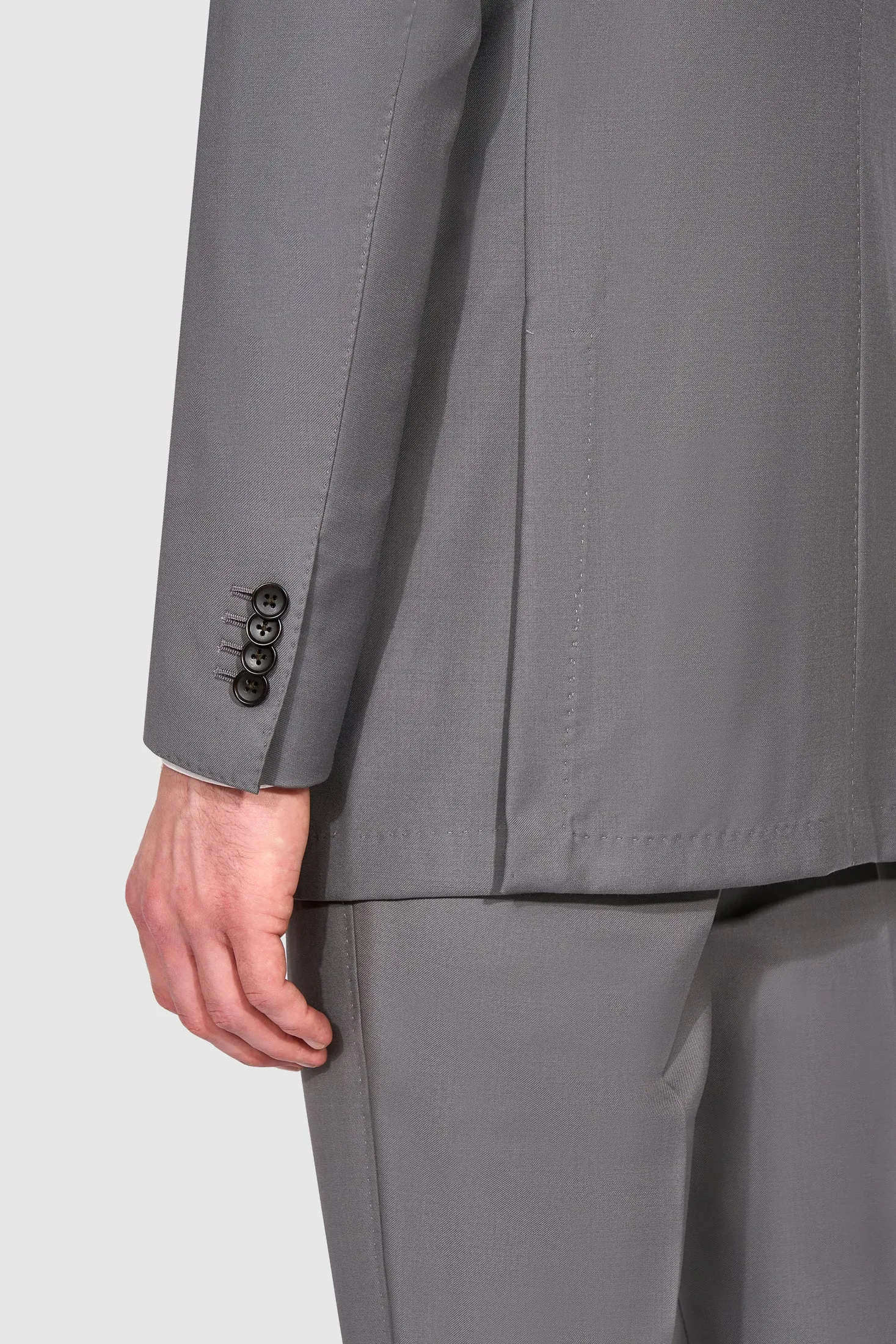 New Suitsupply Havana Steel Gray Pure Wool Super 110s All Season Low DB Suit - Many Sizes Available (FINAL SALE)