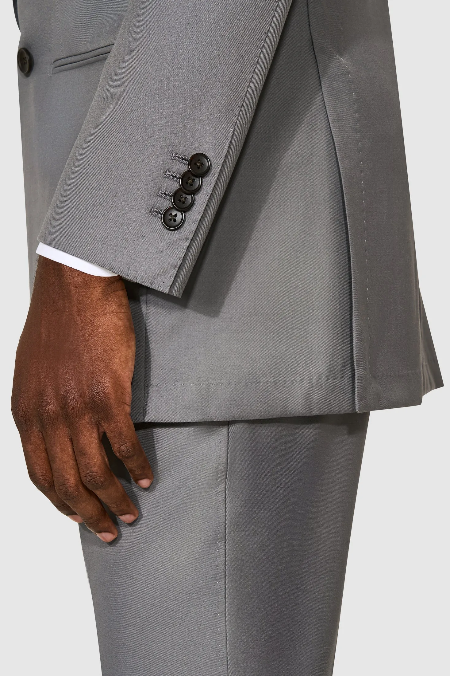New Suitsupply Havana Steel Gray Pure Wool Super 110s All Season Low DB Suit - Many Sizes Available (FINAL SALE)