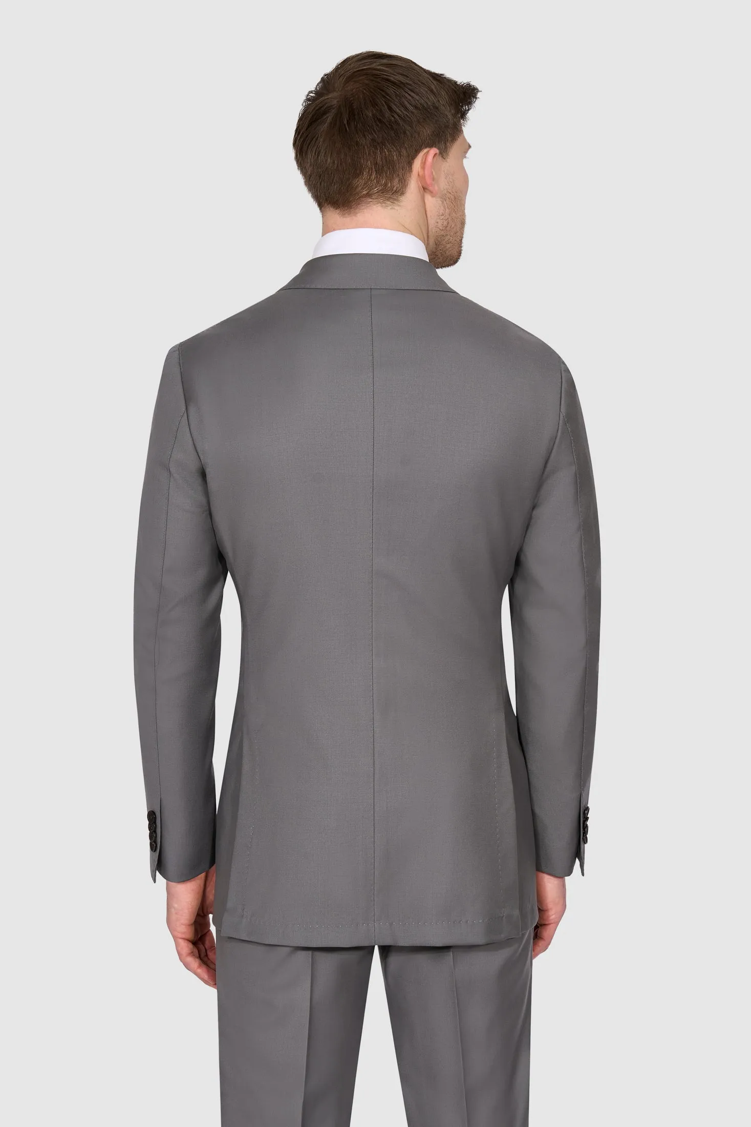 New Suitsupply Havana Steel Gray Pure Wool Super 110s All Season Low DB Suit - Many Sizes Available (FINAL SALE)
