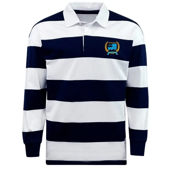 New York Police Dept. Rugby Classic Long Sleeve Hooped Rugby Jersey