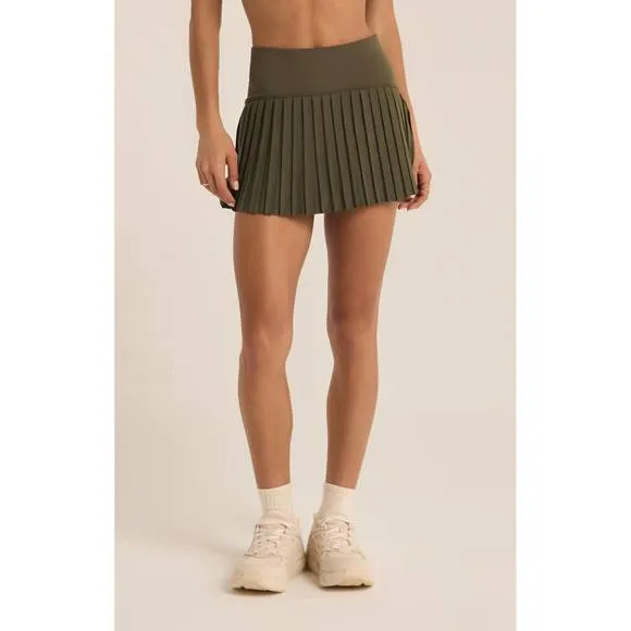 NEW Z SUPPLY playing doubles skirt in grape leaf