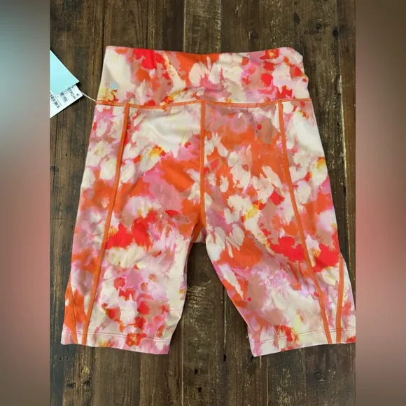 NEW! Zella Studio Lite Print Pocket Bike Shorts