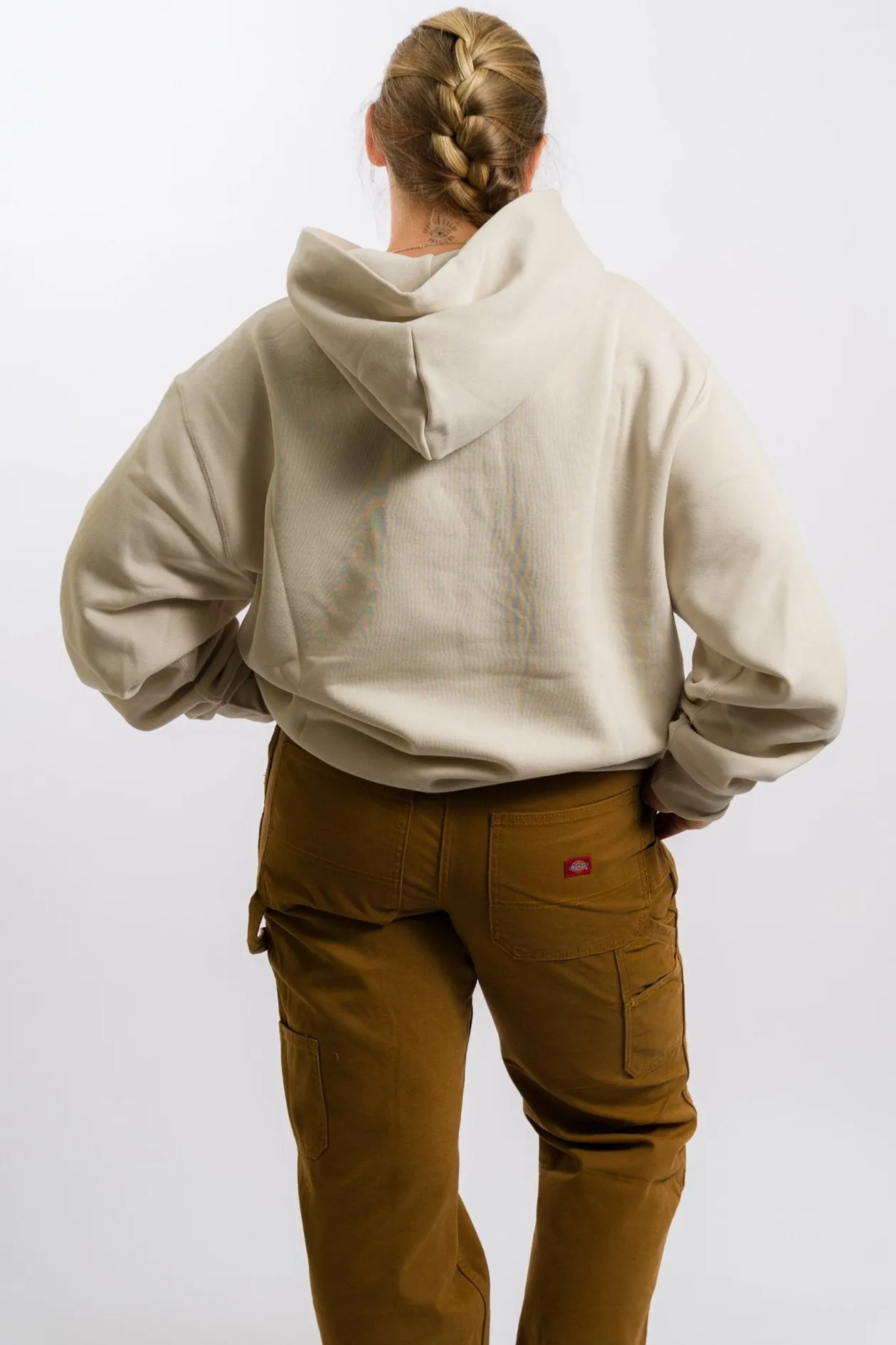 Nike SB Fleece Pullover Skate Hoodie - Light Orewood Brown/White