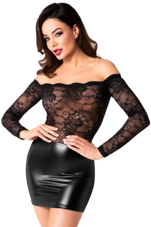 Noir Handmade Mesh Wetlook Dress